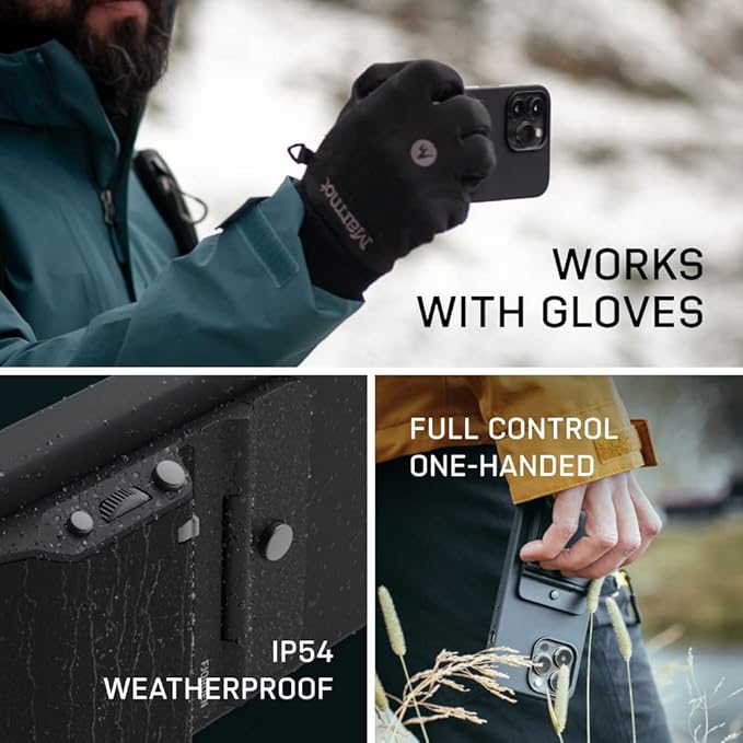FJORDEN Pro Bundle for iPhone 17 Pro Max - Magsafe Phone Grip, Camera Grip with Shutter Button - Magnetic DSLR Style Kit, Strap & Carry Case