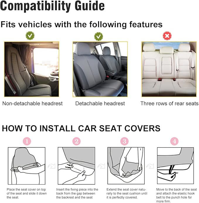 Butterfly Car Seat Covers Set of 2,Purple Butterflies Abstract Design Universal Auto Front Seat Protector Vehicle Seat Cushion Cover for Women Men Cute Car Accessories Fit for Car SUV Truck