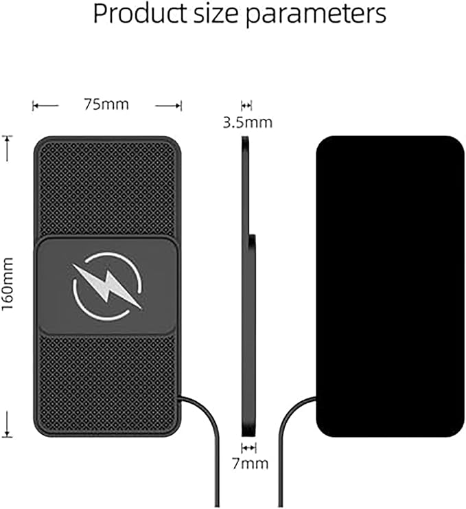 Wireless Car Charger Pad for Jeep Wrangler IV (JL) 2018-2020,20W Fast Wireless Phone Charger Cell Phone Cordless Charging mat,Non-Slip Phone Charging,30cm Cable USB