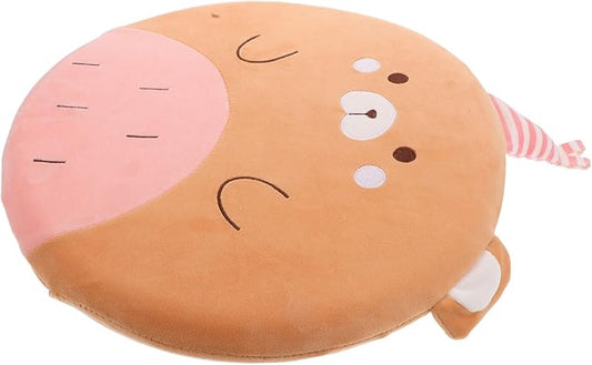 Memory Foam Car Seat Cushion and Lumbar Support Pillow, Non-Slip Back Support for Office Chair, Wheelchair, and Driving Comfort, Small Bear Design, Ergonomic Long Sitting Pad