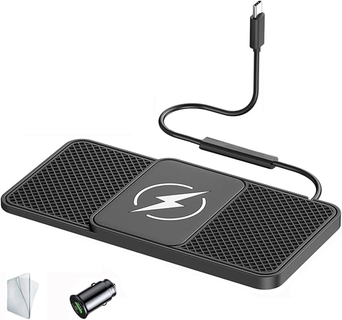 Car Wireless Phone Charger for BMW 7er 740Li 750i 750Li 745e 745Le, Non-Slip Fast Inductive Chargers Charging Pad Type-C Fastcharger Auto Electronic Accessories
