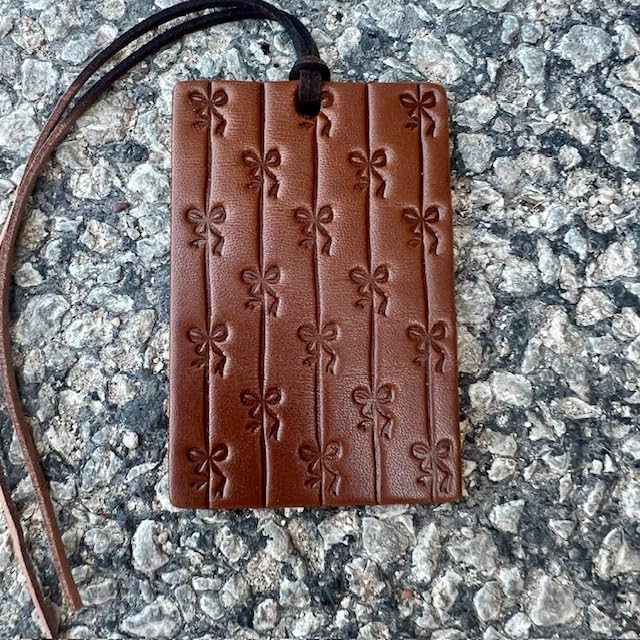 Air Flair | Leather Car Air Freshener | Rectangle | Bows (Leather)