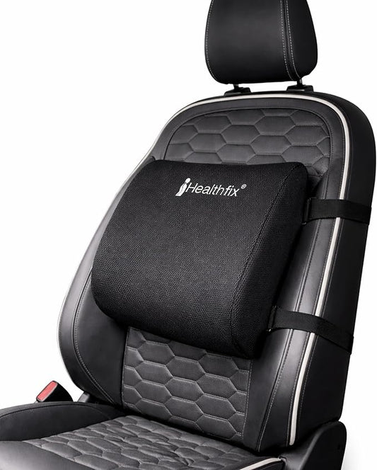 Healthfix® Car Lumbar Support Pillow | Back Cushion to Help Improve Posture (Soft)