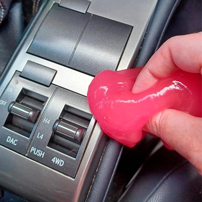 x xotic tech Car Cleaning Gel for Car Detailing Putty Interior Cleaner Slime Auto Detail Tools Supplies Accessories Valentines Day Gifts for Him Her Men Women Stocking Stuffers Pink 6 Pack