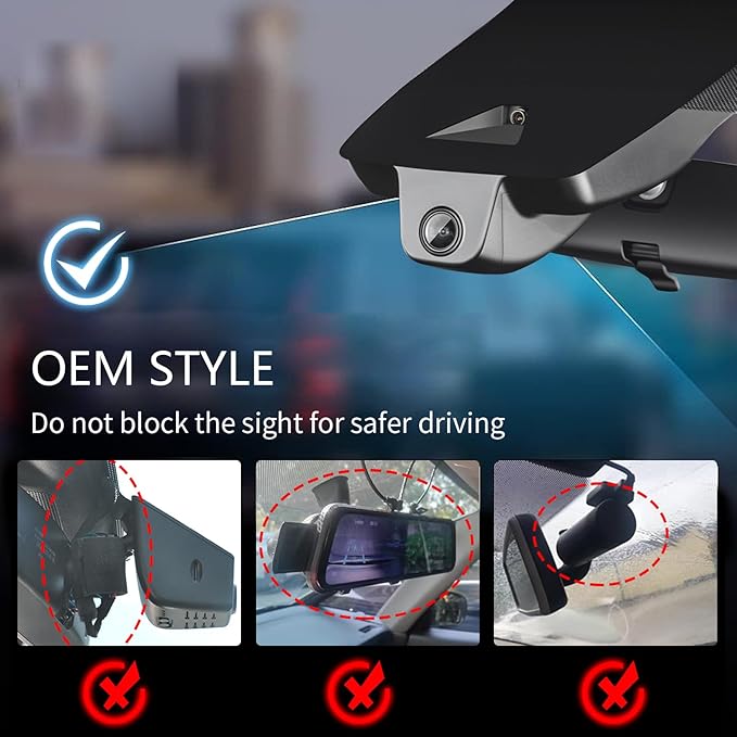mangoal 4K Dash Cam Custom fit for Toyota Corolla Cross & Corolla Cross Hybrid 2022 (Model B), LE L XLE, Integrated OEM Look, 2160P UHD Video, Built-in WiFi & APP, Loop Recording,Easy to Install