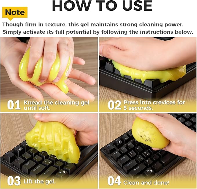 ASFSKY Car Cleaning Gel (Pink,Sakura) Cleaning Putty Universal Dust Cleaning Car Interior Cleaner Keyboard Dust Remover Car Slime Gifts for Men Women girl（1 pack）
