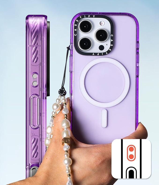 CASETiFY Impact Case for iPhone 16 Pro [8.2ft 4X Military Grade Drop Protection/Compatible with Magsafe] - Teddy Bear Plaid - Clear Black