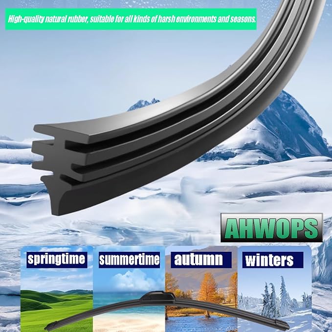 3 Wiper Front and Rear Wiper Blades for 2009-2020 Dodge Journey, OE Original Style (24″/19″ Front/12″ Rear) For My Car