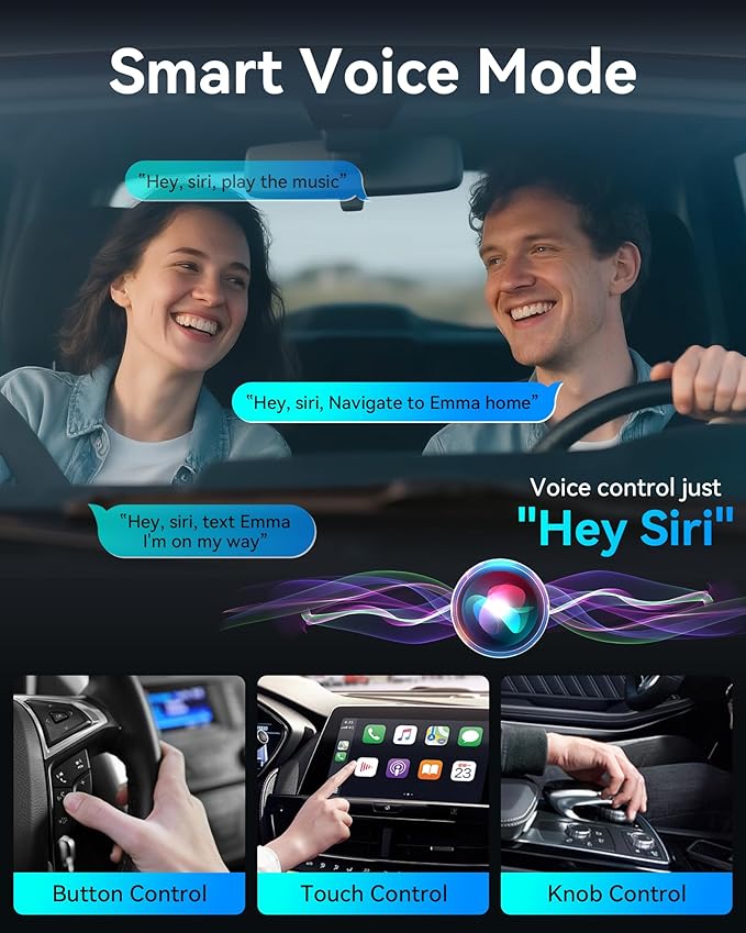 Burnt Sugar Wireless Carplay Adapter for iPhone 2026 Upgraded, Ultra-Mini USB for Apple Car Play Convert Wired to Wireless, Stable Low-Lag GPS Plug & Play for iOS 10+ & Cars from 2016+ (Gray Purple)
