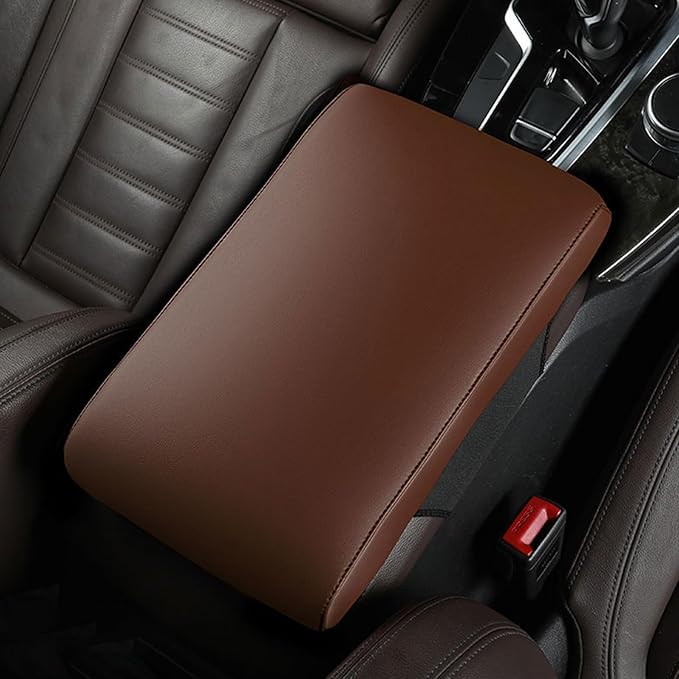 Car Armrest Covers for Mitsubishi Eclipse Cross 2018-2023 2024 2025 Premium Leather Center Console Armrest Cushion Pad Anti-Scratch Soft Support for Elbow Auto Interior Accessories