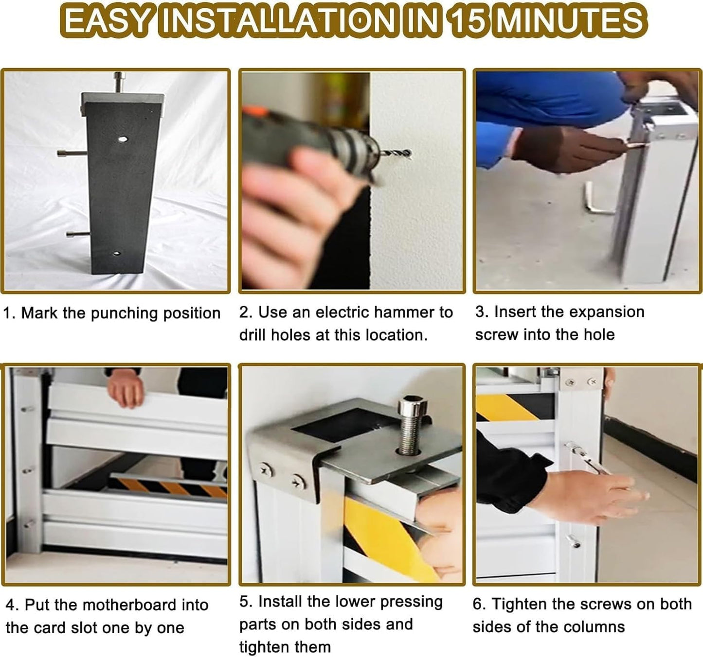 Reusable Heavy Duty Aluminum Flood Barriers for Home Exterior, Flood Protection Barriers Water Barrier Door Quick Detachable Garage Doors Detachable Mobile Rain Water Baffle ( H 15.7 inch L 22.5FT)