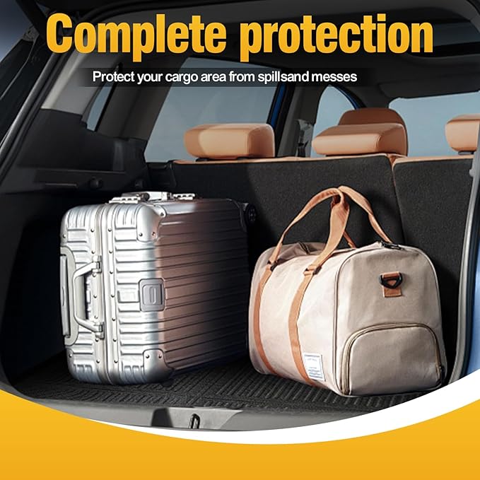 Trunk Liner Cargo Liners for Ford Edge 2015-2025 Rear Trunk Floor Mats 3D Boot Tray All-Weather TPE Black