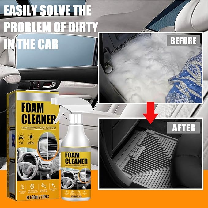 Foam Cleaner for Car, Foam Cleaner All Purpose, Foam Cleaner for Car Interior, Multi-Purpose Car Upholstery Cleaner for Car Seats Leather (5PC)