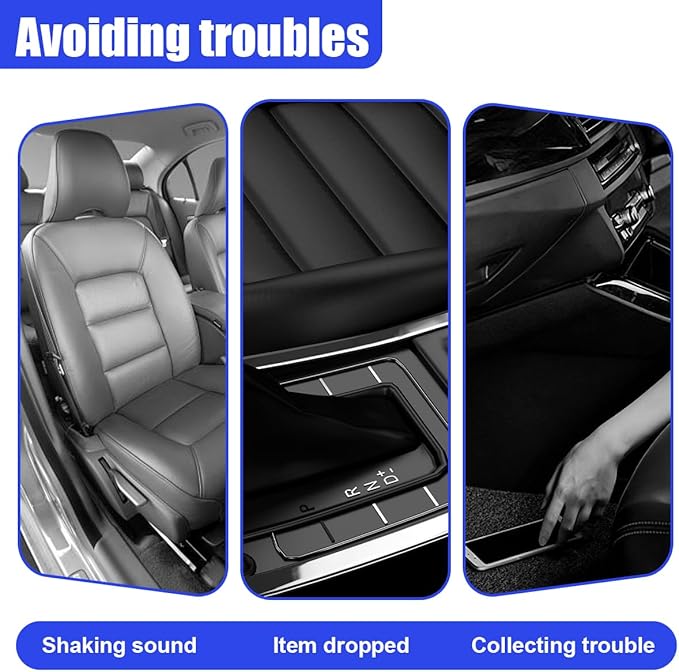 2PCS Car Seat Gap Filler Organizer, Car Center Console Side Plug with Storage Slot Prevent Falling, Multifunctional Vehicle Interior Phone Holder Accessories for Cars, Trucks, SUVs (Red)