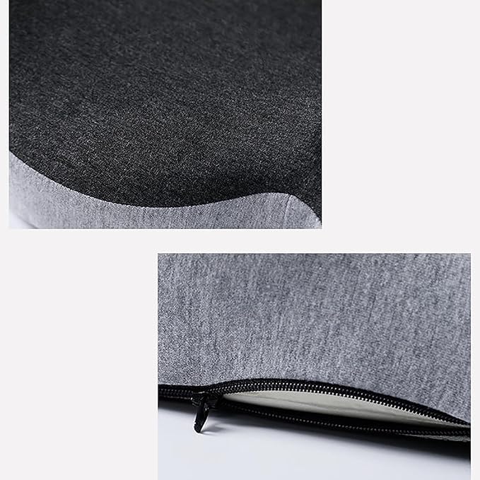Back and Seat Cushion, Car Seat Cushion for Cars with Lumbar Support,Seat Cushion for Truck Driver, Ergonomic Memory Foam Non Slip Seat Skin with Back Support for Office Chair, Car Seat (B Type)