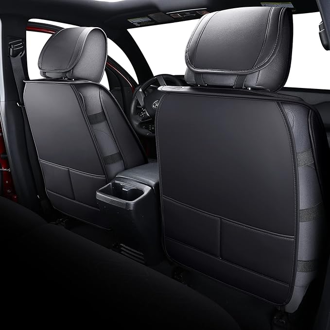 Tomatoman Tacoma Seat Covers Compatible with Toyota Tacoma 2005-2023 2024 2025 2026 Access Crew Double Cab Truck TRD Pro Trail Edition Limited SR5 Offroad Car Cushions (2 PCS Front/Black-Red)