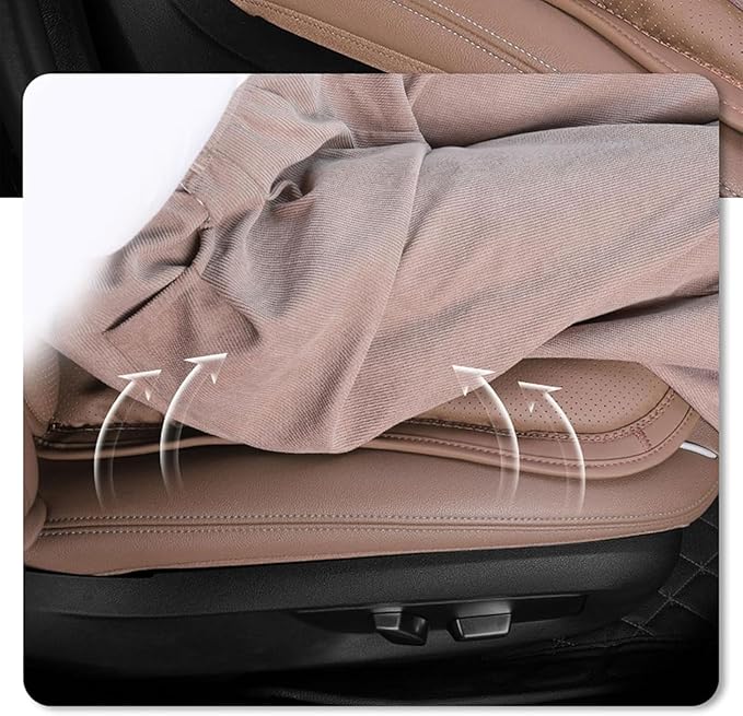 Car Seat Cushion for Porsche Macan 2015-2025-pr, Breathable Non-Slip Driver Seat Pad Ergonomic Memory Foam for Long Driving Car Office,B/3Pcs-Grey