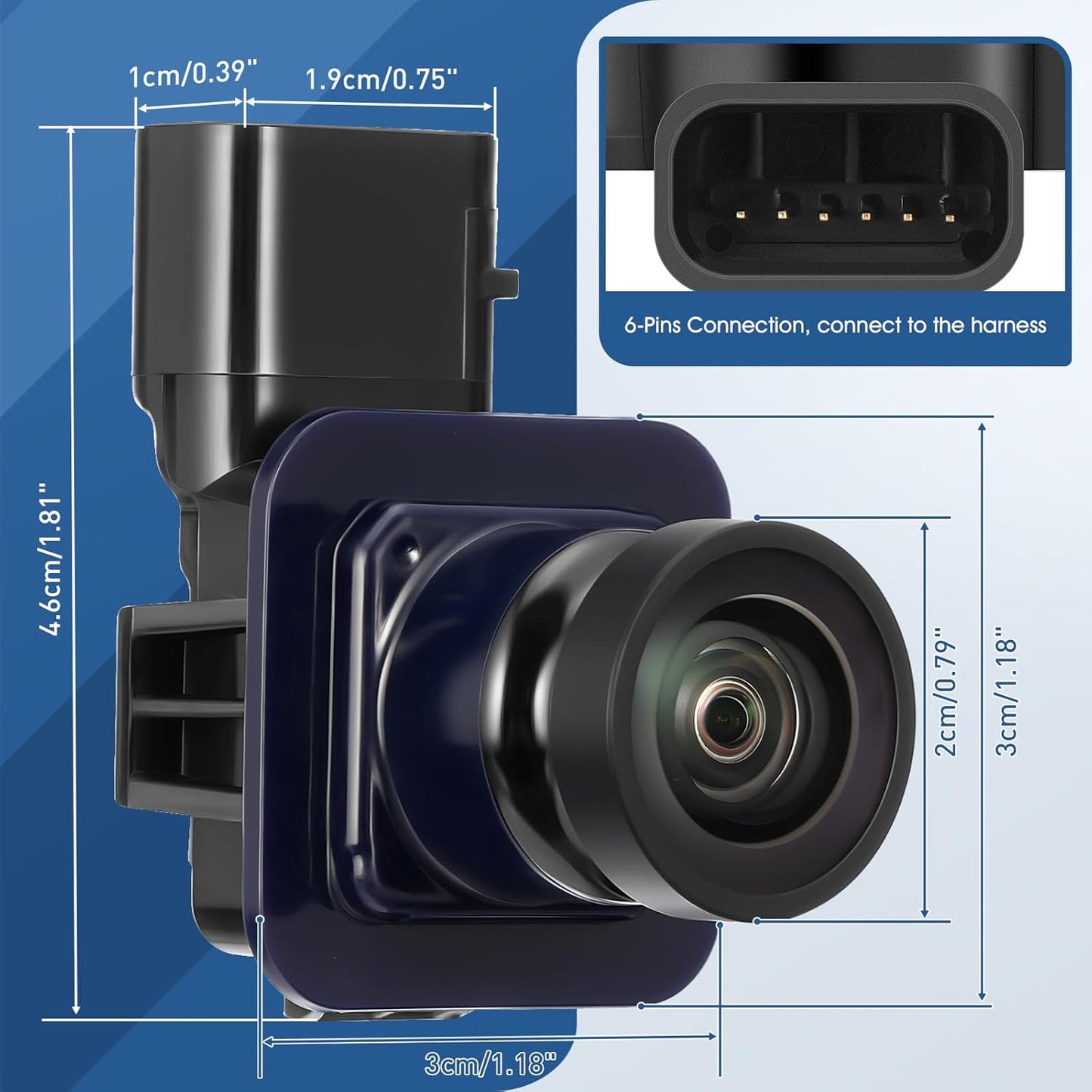 Rear View Backup Reverse Camera Compatible with Ford C-Max Energi C-Max Hybrid 2013-2016 Replaces DM5Z-19G490-A DM5Z-19G490-B