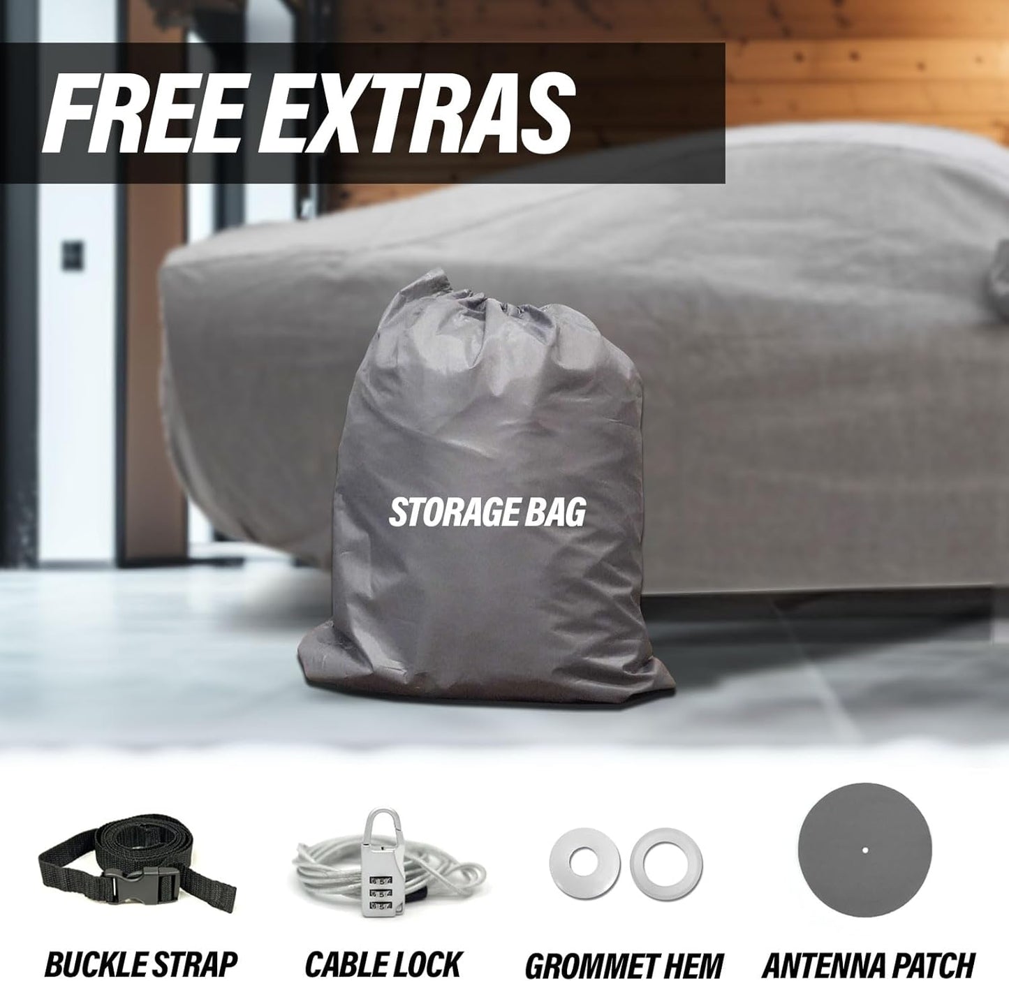 5 Layer Full Car Cover – Semi Custom Fit for Chevrolet Chevy Camaro Model Year 2010-2024 | All-Weather Protection: Dustproof, Windproof, UV-Resistant, Breathable & Durable