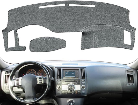 Yiz Dash Cover Mat Pad Carpet Custom Fit for Infiniti FX35 FX45 2003 2004 2005 2006 2007 2008 Dashboard Pad Carpet Protector(Dark Gray) Y40