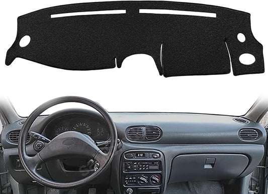 Dash Cover Mat Custom Fit for Hyundai Accent, Dashboard Cover Pad Carpet Protector F155 (Black)