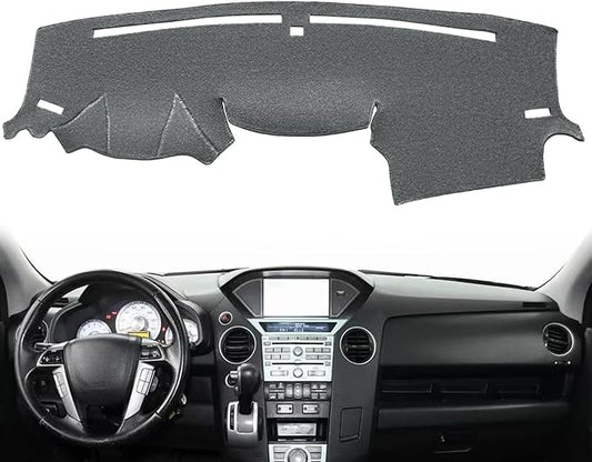 Dash Cover Mat Custom Fit for Honda Pilot Dashboard Cover Cap Pad Carpet Protector F207 (Dark Gray)