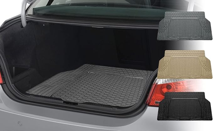 FH Group ClimaProof Universal Cargo Mat – All-Weather, Trimmable Trunk Mat (55" W x 31.5" D) – Fits Most Cars, SUVs & Trucks – Black