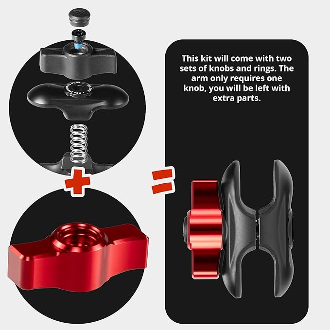Tackform Link Vent Phone Mount Compatible with 2016-2023 Toyota Tacoma and 2014-2021 Toyota Tundra | Aluminum | Zero Slip | Universal Magnetic Phone Holder | 2" Arm | Red | (NOT MAGSAFE Compatible)