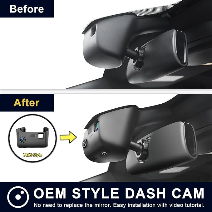 Mangoal Front 4K & Rear 1080P Dash Cam Custom Fit Jeep Grand Cherokee 2016 2017 2018 2019 2020 2021 & WK 2022 (Model B),Check Model Carefully,Limited Trailhawk Overland, UHD 2160P Video,128GB Card
