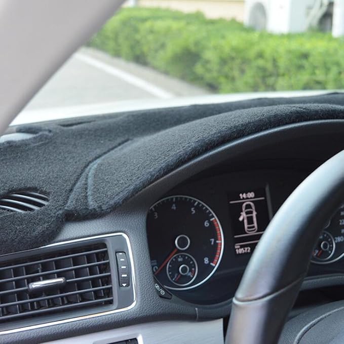 Custom Fit Dashboard Black Center Console Cover Dash Mat Protector Sunshield Cover Compatible with Ford Maverick 2022 2023 2024 2025