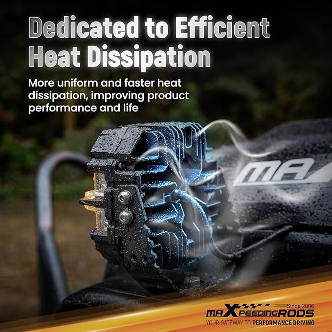 maXpeedingrods 5" 178W LED Off Road Lights, 21360LM Bright Pod Lights with Amber/White DRL 3 Modes, 270°Side Shooter for Wrangler Trucks Jeep Pickup ATV Motorcycles,Cube Ditch Light with Black Covers