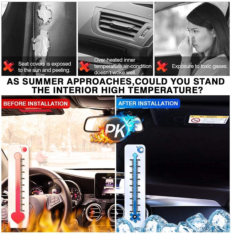 KUST Windshield Sun Shade for 2014-2020 Mercedes Benz GLA 180 200 220 250 Accessories Custom Fit Window Sunshade Foldable Sun Visor Protector Blocks UV Rays Keep Your Car Cooler