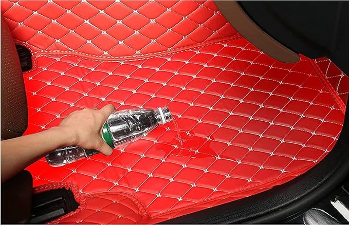 Custome Car Mats Accessories All Weather Floor mats Compatible with Automotive Floor Mats Passenger car mats (All Black)