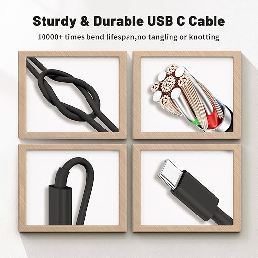 45W Dual Port Super Fast Charger with Long USB C to C Cable 10ft,Type C Wall Charger Block and Android Phone Charging Cord for Samsung Galaxy S26 Plus/S25 Ultra/S25+/S24+/S24/S23+/S22+/S21/S20/Note 20