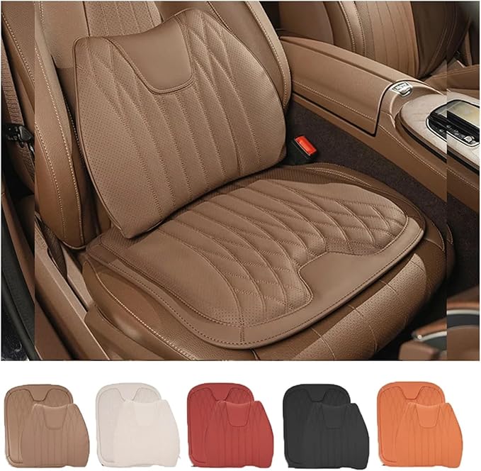 F Car Seat Cushion for BMW All Model I3 I4 I8 X1 X2 X3 X4 X5 X5M X6 X7 Z4 Car Lumbar Support Pillow Auto Seat Waist Back Cushion Y (Color : Black C)