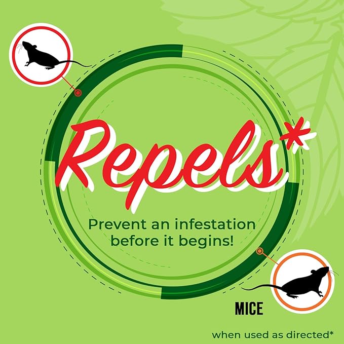 Mighty Mint Peppermint Oil Mouse Repellent Spray – Natural Indoor & Outdoor Control for Mice and Rodents – Plant-Based, Extra-Strong Formula - 16 oz
