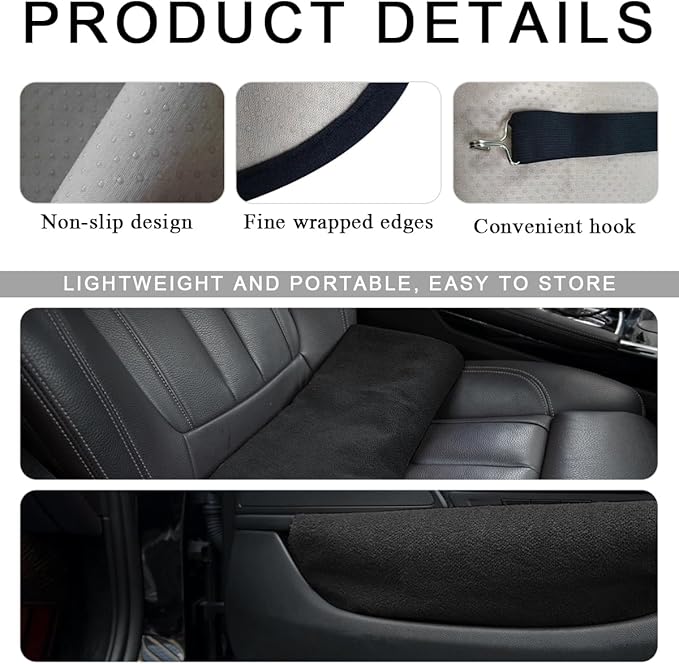2PCS Car Towel Seat Cover, Waterproof Sweating Non-Slip Premium Soft Towel Carseat Protector, Universal Machine Washable Car Truck SUV Front Seat Cover for Gym Workout Beach Hiking (Red)
