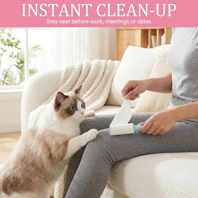 24 Pcs Mini Lint Roller Travel Size Portable Travel Lint Roller for Purse Pet Hair Clothes Furniture Car Compact Lint Bursh Sticky Small Cat Hair Removal Tool Gifts 720 Sheet