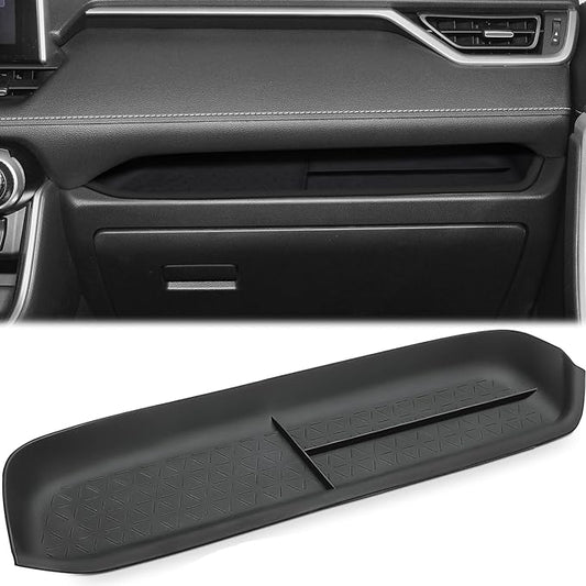 auovo Passenger Storage Organizer Mat Compatible with Toyota RAV4 Accessories 2025 2024 2023 2022 2021 2020 2019 Car Custom Passenger Glove Box Storage Organizer Tray