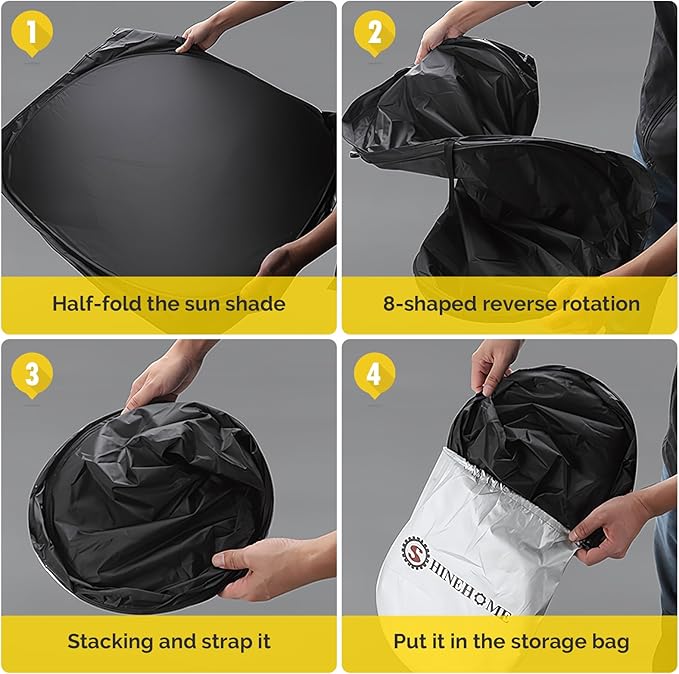 Car Sun Shade for 2023 2024 2025 2026 Honda CRV Windshield Sun Shade, Sun Visor Windshield Screen Cover for Honda CR-V Front Window Sunshade Foldable Auto Interior Accessories UV Block to Keep Cool
