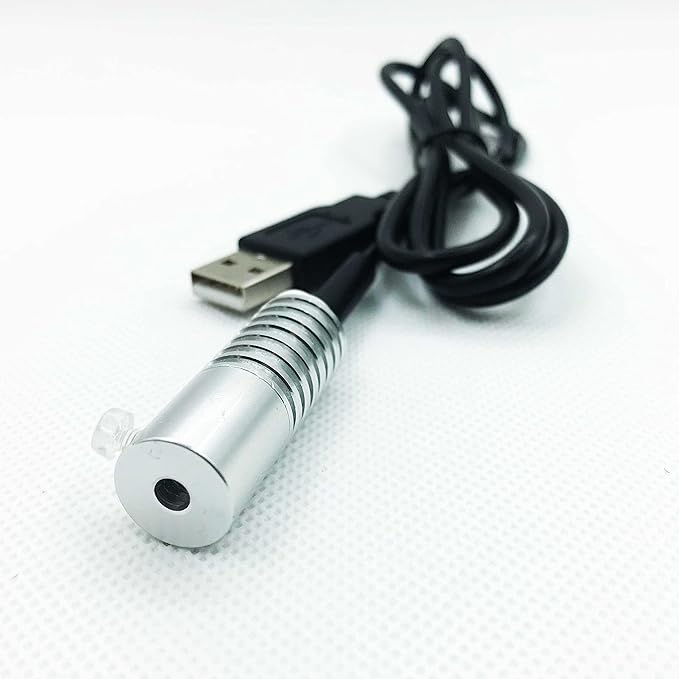 Side Glow Fiber Optic USB Light Source Illuminator Fiber lamp Light Source Guide Fiber LED Light Source 5V Fiber Small Light Source(Blue, 5mm)