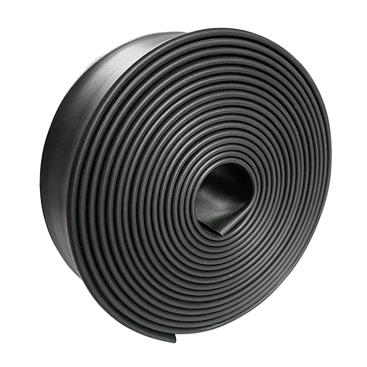 3:1 Ratio Heat Shrink Tubing Roll Adhesive Lined Industrial Marine Grade Dual Wall Heat Shrink Tube Waterproof and Sealed Black (2 inches(50 mm), 10 Feet)