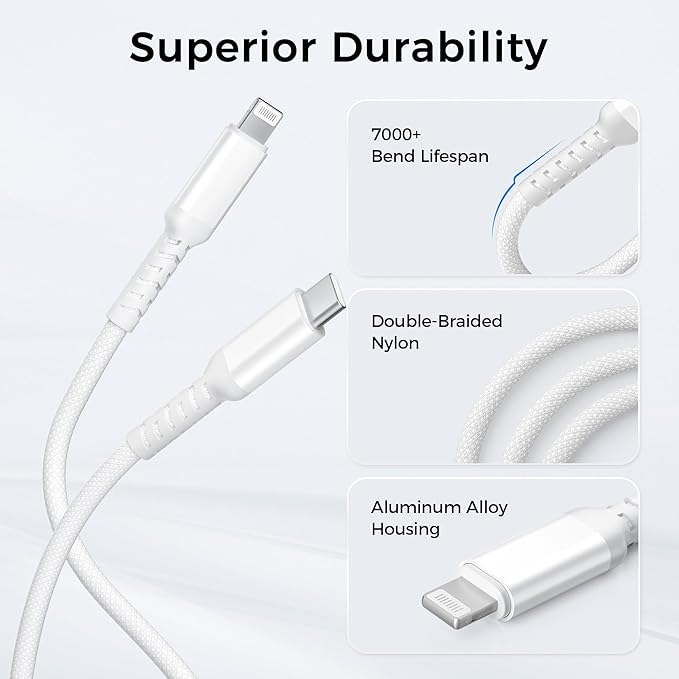 Basesailor i Pad 8 9 8th 9th USB C to Lightning Charger Cable 3.3FT,USB Type C Fast Car Charging Power Cord with USB A Adapter for Apple iPhone 14 13 12 11 Mini Pro Max Plus,XS XR X 8 7 6 Plus 5 SE
