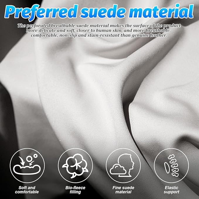 Car Headrest Neck Pillow, Suede Soft Comfortable Vehicle Seat Support Head Rest Pillow Cushion for Driving, Automotive Interior Accessories, Universal for SUV Sedan Truck (Coffee)