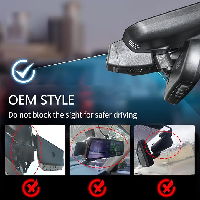 Mangoal 4K Dash Cam Custom fit for Toyota Tundra 2022-2026 & Sequoia 2023-2026 (Model B), Limited SR SR5 TRD Pro Limited Platinum (Gen3), UHD 2160P Video, WiFi & App, Easy to Install, GPS, 64GB Card