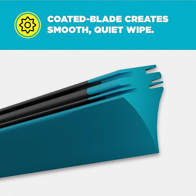 Invisible Glass CSB24 Ceramic Silicone 24" Premium All-Season Windshield Wiper Blade – Automotive Replacement Beam Blade with HydroGuard Water Repellent Coating for Quiet, Streak-Free Performance