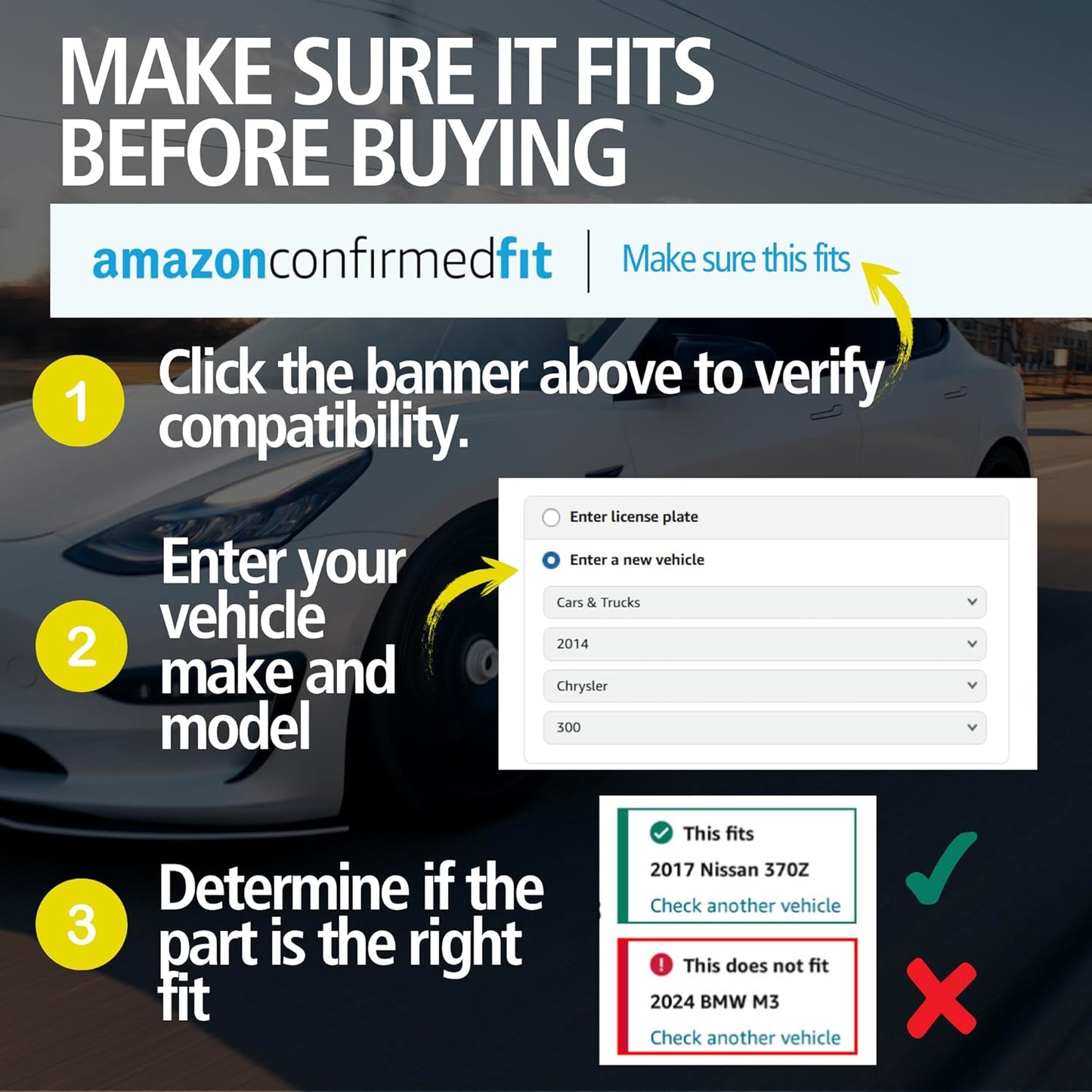 Premium Ceramic Front Brake Pads (1001-1828C) Compatible with Hyundai Elantra GT 2017-2017, Hyundai Veloster 2016-2021, Kia Forte 2017-2018, Kia Forte5 2017-2018