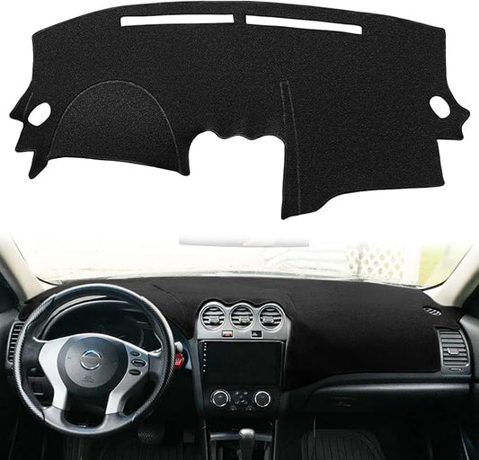 Yiz Dashboard Cover Dash Cover Mat Carpet Pad Custom Fit for Nissan Altima 2007 2008 2009 2010 2011 2012, Altima Sedan Coupe 2007-2012 (Black) Y29