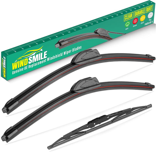 24" 20" 11" Windshield Wiper Blades Replacement for Cadillac XT5 2017 2018 2019 2020 2021 2022 Premium All Weather Front Rear Wipers Set - OEM Quality (Pack of 3)