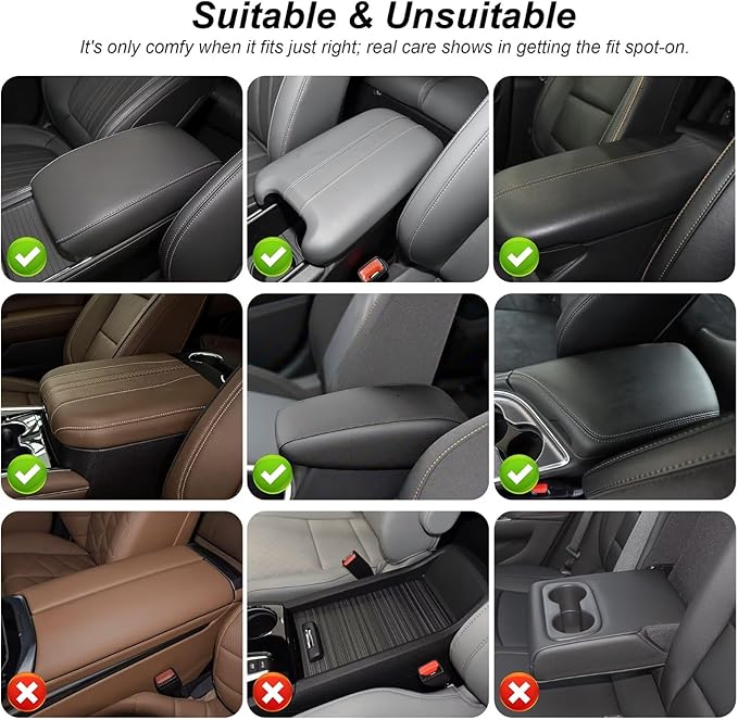 Bling Center Console Cover Fit for Toyota Highlander with 2 Storage Bags Fully Diamond-Studded Style Center Console Armrest Cover with Total Protection(Silver Diamond)